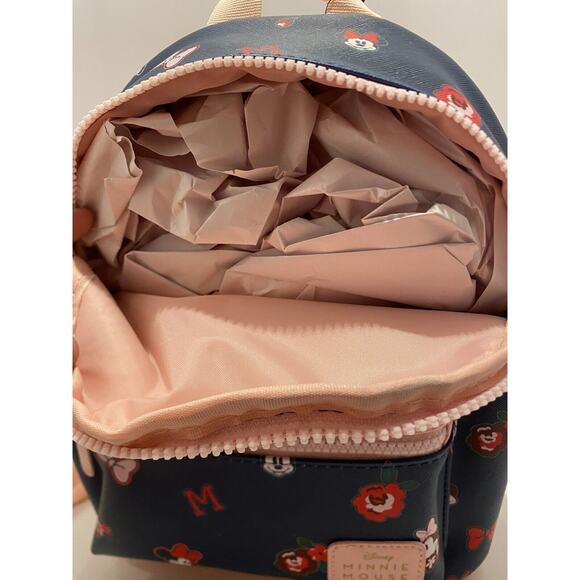 Bioworld Disney Minnie Mouse Character Mini Backpack - New With Tags Pink/Blue